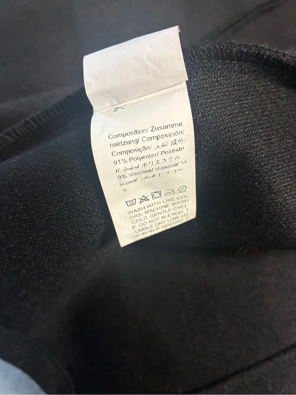 Kids Black Single-Breasted Pea Coat